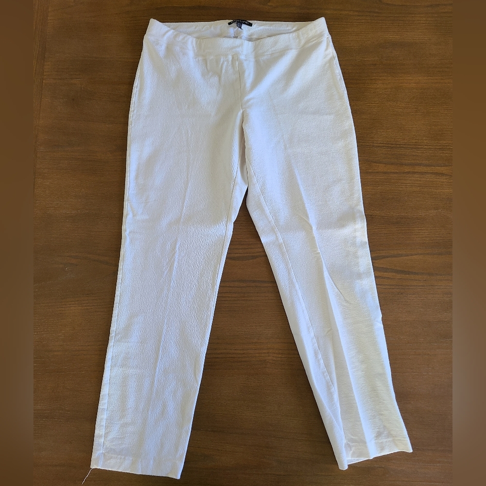 White Slim Fit Pants